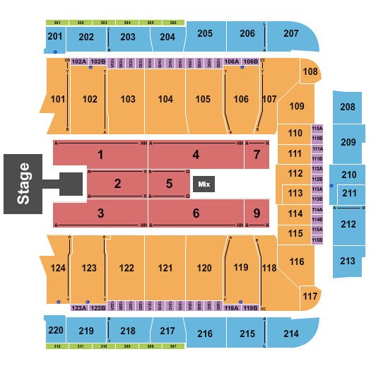 CFG Bank Arena New Edition Seating Chart